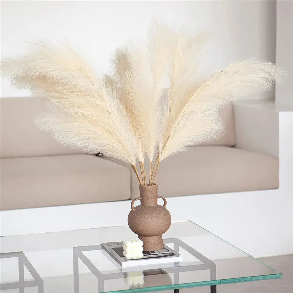 Short Faux Pampas Grass (10 Pcs)