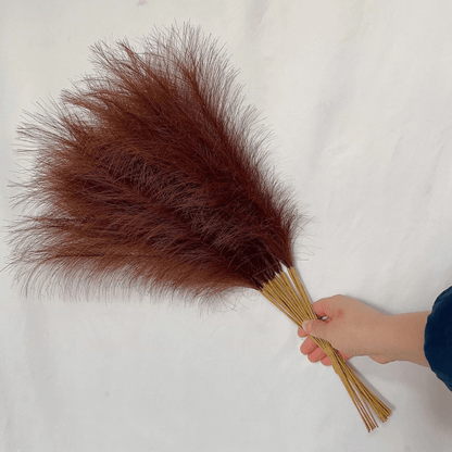 Short Faux Pampas Grass (10 Pcs)