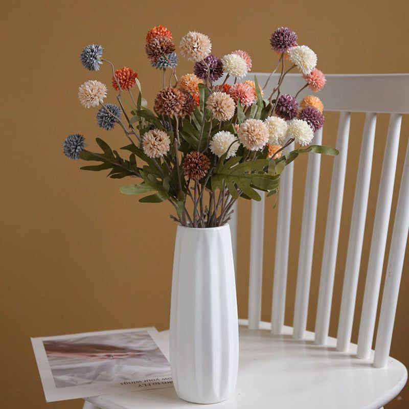 Faux Ahava Flower - (3 stems/15 Heads)