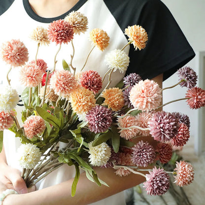 Faux Ahava Flower - (3 stems/15 Heads)