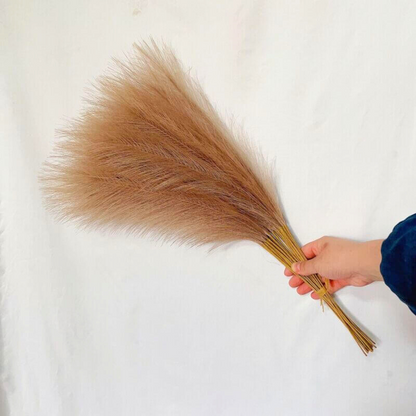 Short Faux Pampas Grass (10 Pcs)