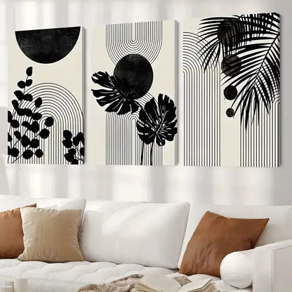 Boho Tropical - Canvas Wall Print (Set of 3)