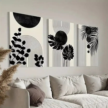 Boho Tropical - Canvas Wall Print (Set of 3)
