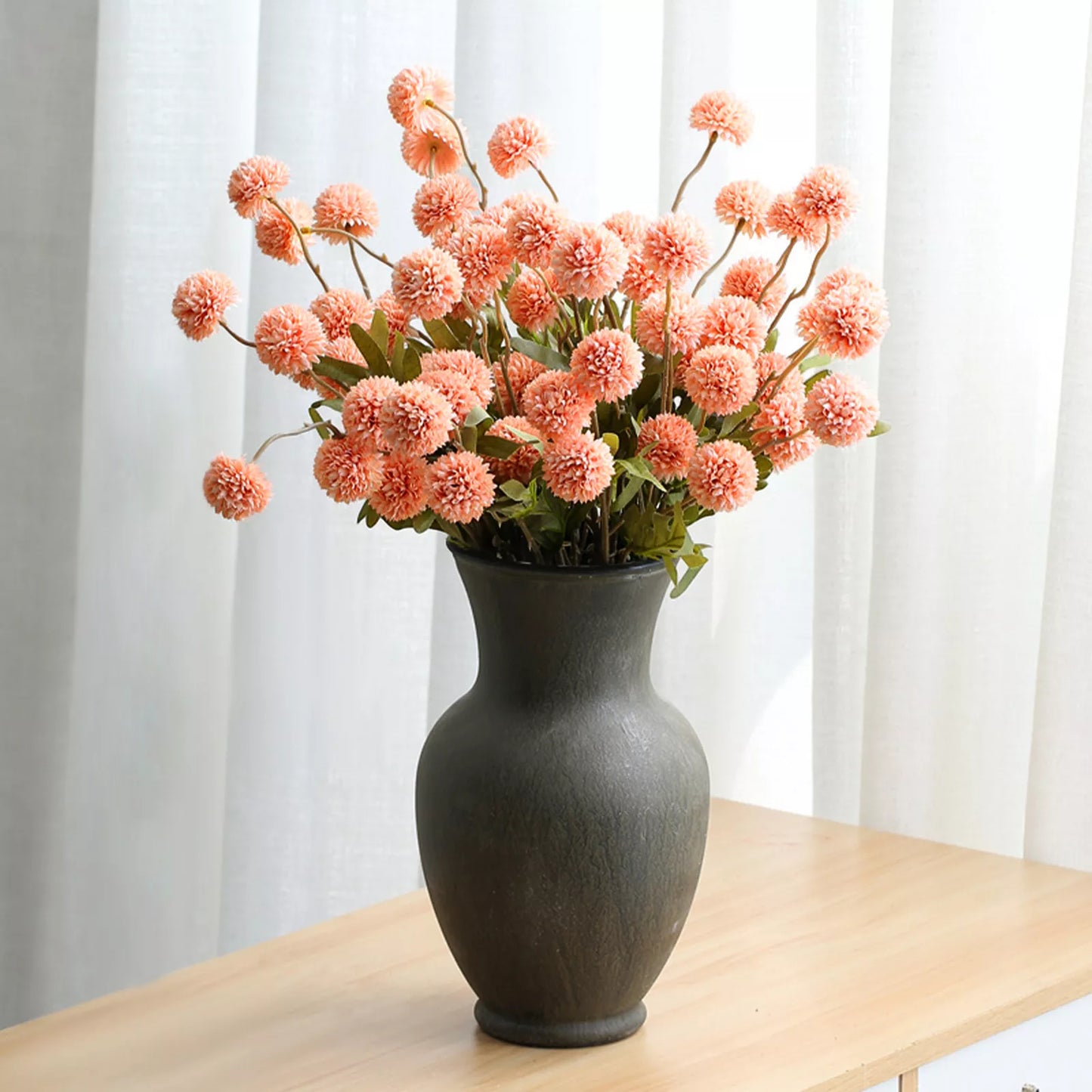 Faux Ahava Flower - (3 stems/15 Heads)