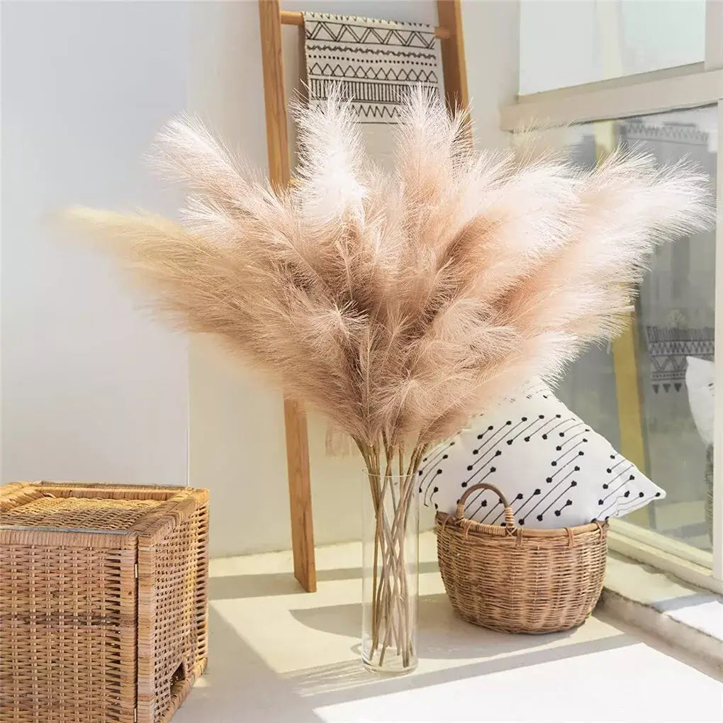 Short Faux Pampas Grass (10 Pcs)