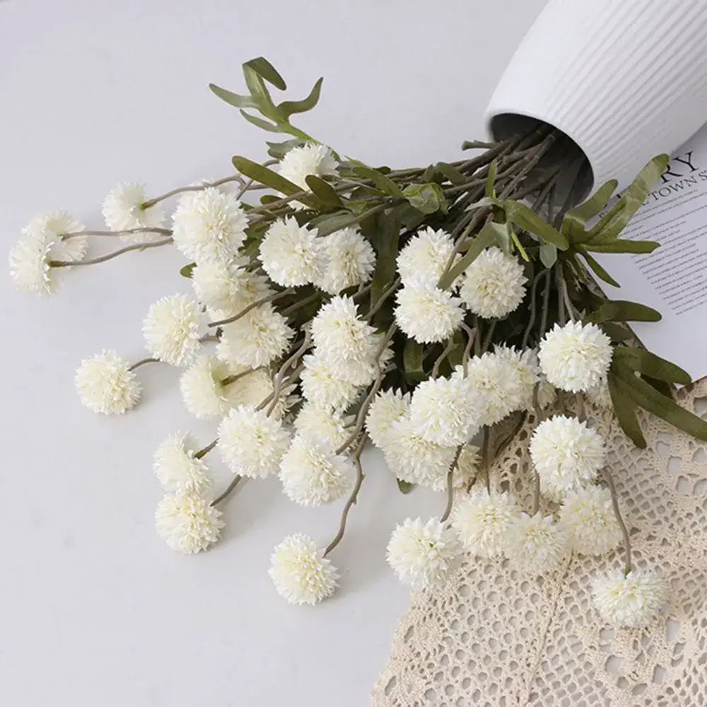 Faux Ahava Flower - (3 stems/15 Heads)