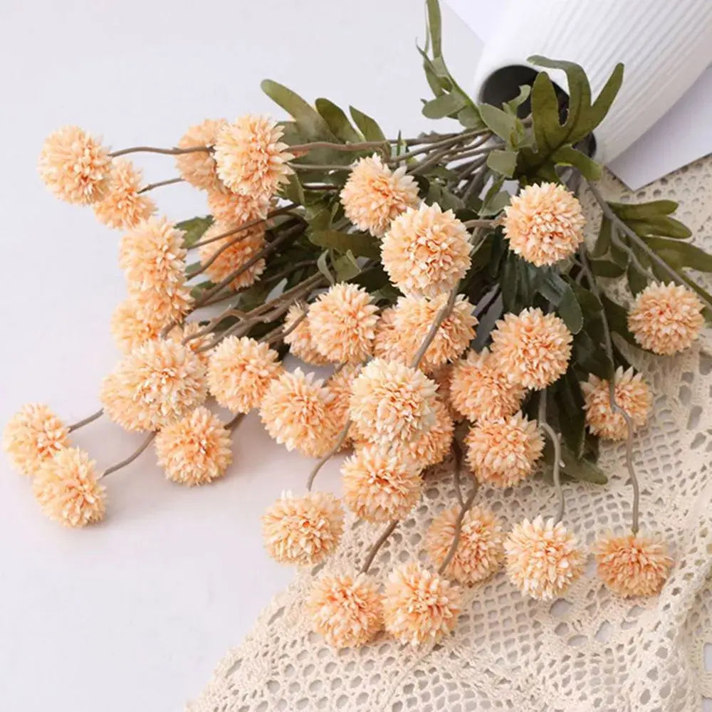 Faux Ahava Flower - (3 stems/15 Heads)